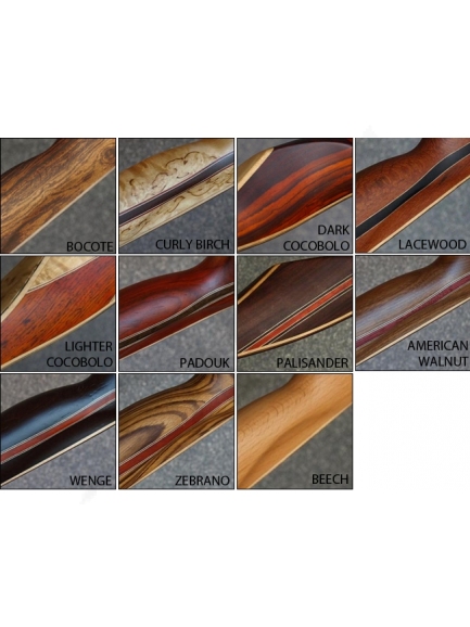 7.5. Longbow FALCO - rôzne druhy dreva na výber