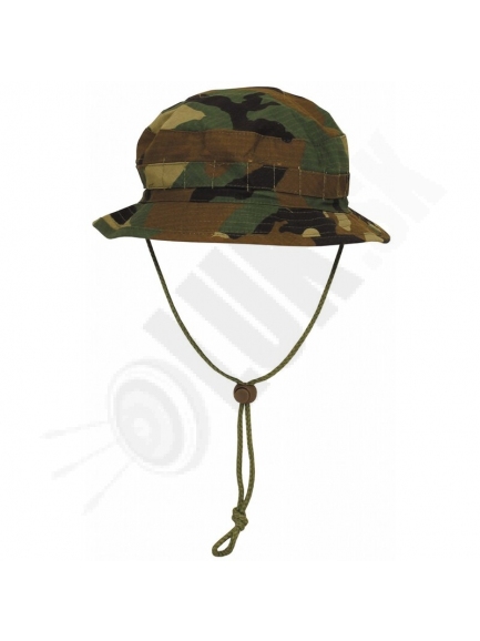3.3. Maskáčový klobúk rip stop woodland camo S/M/L/XL