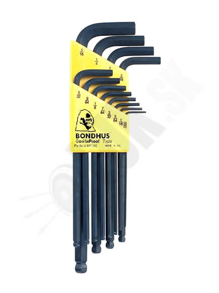 4.0.1. Kľúče L-wrench set ball end inch (americké Imbusáky) 050 > 5/16" MULTIPACK s guľatou hlavou v sade