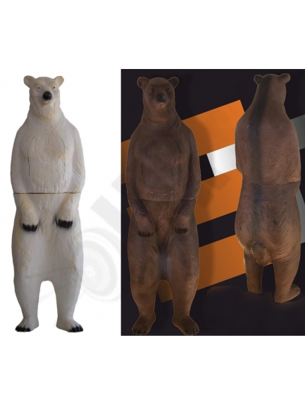 9.0  terč 3D ELEVEN stojaci medveď hnedý / biely (veľké zviera) (standing bear)