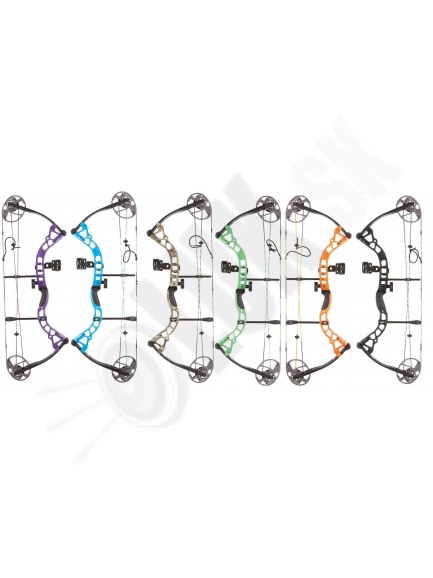 1.0. Bowtech Diamond PRISM kladkový univerzálny rodinný luk v sete pre začínajúcich strelcov, juniorov a ženy 10-55 lbs 31´´