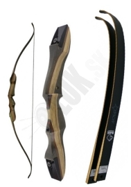 Black sheep NOVA reflexný luk 64" 25-50 lbs s čiernymi / bielymi ramenami 