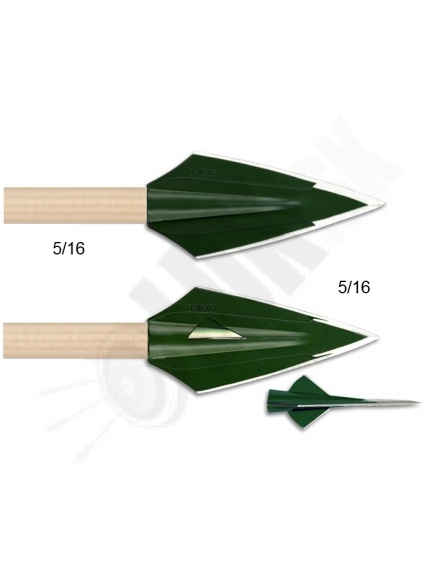 1.3 Lovecký hrot ZWICKEY  B52 na drevené šípy 2 čepeľové 110 gn. a B54 4-čepeľové /115 gn (51941,51942)