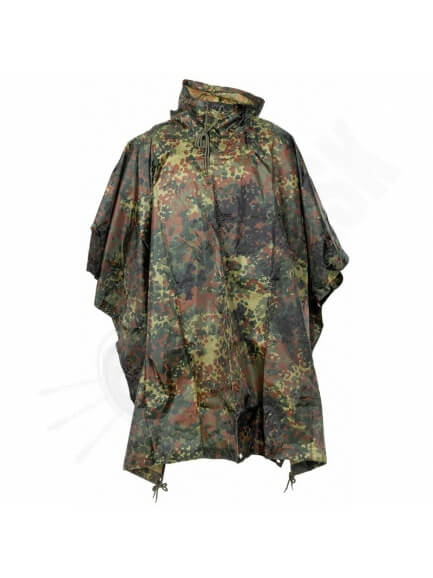 4.8. Nepremokavé maskovacie poncho s kapucou MFH 144x223 cm  flectarn camo / M95 CZ camo